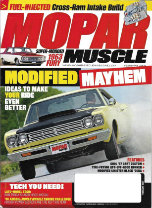 MOPAR MUSCLE 2009 FEB - M-CODE A-12, CROSS-RAM EFI, SHAKER-RAM, 440 DART